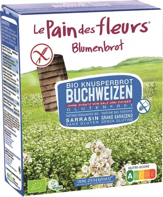 Produktbild von KNUSPRIGES PROTEIN-BUCHWEIZENBROT OHNE ZUSATZ VON SALZ UND ZUCKER, GLUTENFREI, , 150 g – LE PAIN DES FLEURS