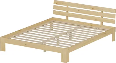 Image de Lit en bois avec tête de lit 160x200cm FINN