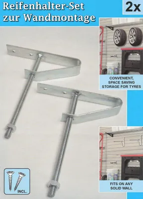 Produktbild von Reifenhalter-Set 2X Wandhalterung Reifenhalterung Reifen Wand Halterung