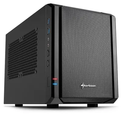 Zdjęcie produktu dla Sharkoon QB One, PC, Czarny, Mini-ITX, 15 cm, 31,5 cm, 14,5 cm
