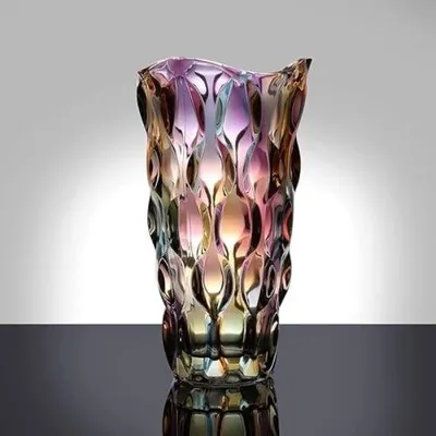 Immagine prodotto di Vaso in vetro da 24 cm - Cesto per fiori realizzato a mano