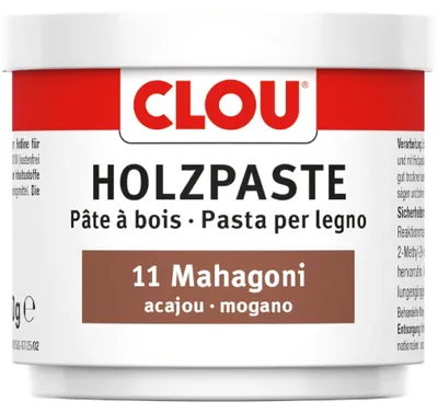 Produktbild von Clou Holzpaste 150 g mahagoni