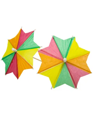 Produktbild von Cocktailschirmchen Party Picker 10 Stück bunt