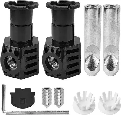 Obrázek produktu pro Inteligentní montážní sada pro závěsné WC – černá – 4 kusy