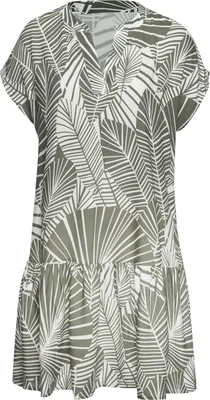 Produktbild von s.Oliver Blusenkleid khaki-creme bedruckt Größe 36