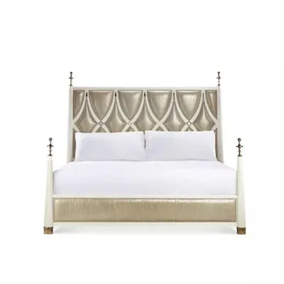 Produktbild von Bett Polster Design Luxus Doppel Hotel Betten Schlaf Zimmer Textil Neu 180x200cm