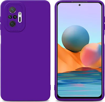 Produktbild von Cadorabo Hülle für Xiaomi RedMi NOTE 10 PRO Schutz Hülle in Lila TPU Silikon Etui Case Handyhülle