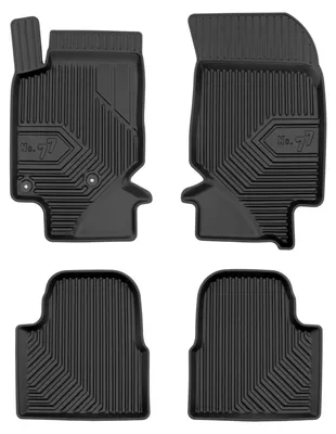 Zdjęcie produktu dla Dywaniki gumowe do Peugeot 2008 II 2019-2023 (crossover) – 4 szt., czarne, dopasowane