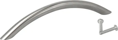 Produktbild von Möbelgriff ø 10mm La 160mm Segmentbogengriff Miami Edelstahl matt gebürstet