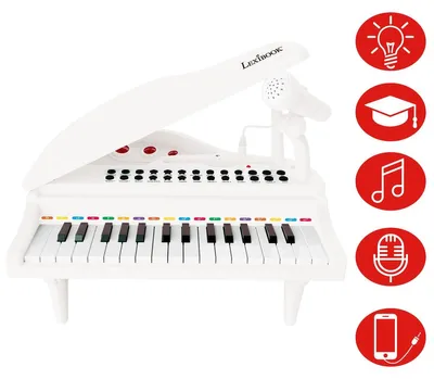 Image de Lexibook - Mon premier piano - Mini piano électronique, microphone, 31 touches lumineuses