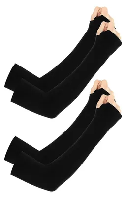 Obrázok produktu pre Kompresné návleky na ruky pre pánov a dámy, s otvorom na palec, s UV ochranou, chladivé, 10 párov