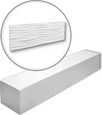 Obrázek produktu pro NMC LIQUID-box ARSTYL Noel Marquet 1 karton s 6 panely Nástěnný 3d panel styl moderna barva bílá | 2,58 m2