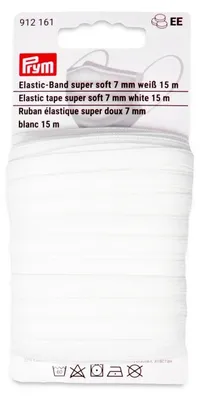 Obrázok produktu pre Prym Elastická páska super mäkká 7 mm biela 15 m