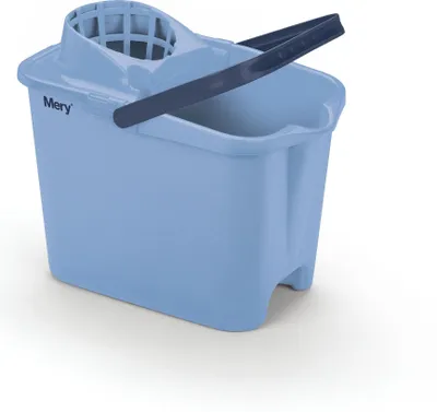Immagine prodotto di Secchio rettangolare da 14 litri con strizzatore blu MERY