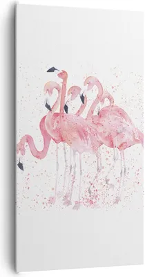 Produktbild von Bild auf Leinwand - Leinwandbild - Flamingo Vogel Wasser - 65x120cm - Wand Bild - Wanddeko - Leinwanddruck - Bilder - Kunstdruck - Wanddekoration - Leinwand bilder - Wandkunst - PA65x120-3899