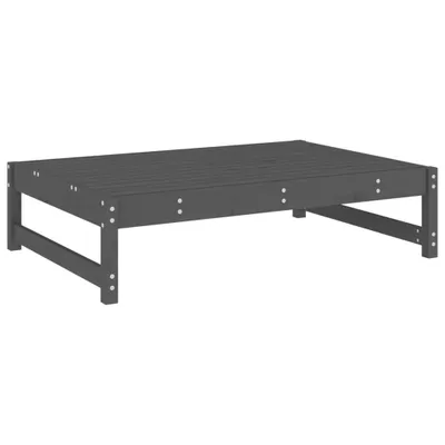 Obrázek produktu pro Zahradní podnožka šedá 120 x 80 cm masivní borové dřevo