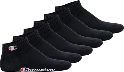 Produktbild von Champion Uni Socken, 6er Pack - Quarter Socken, Basic, Logo Schwarz EU 35-38