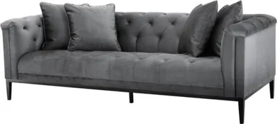 Produktbild von Casa Padrino Luxus Sofa Grau - Wohnzimmer Möbel