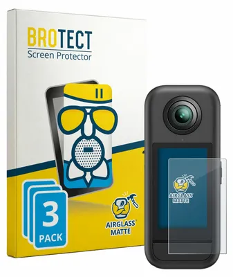 Produktbild von 3x BROTECT Entspiegelungs Schutzglas für Akaso 360 Schutzfolie Panzer Folie Glas Display Schutz matt