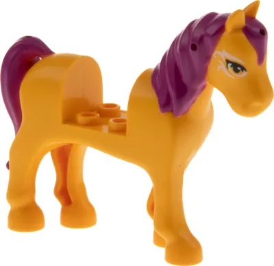 Produktbild von 1x Lego Tier Pferd Elves hell orange Mähne magenta Firebolt 6192105 93083c01pb14