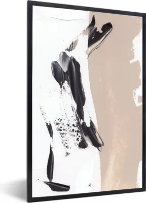 Produktbild von MuchoWow® Gerahmtes Poster Farbe - Design - Abstrakt 60x90 cm - Poster mit Schwarzem Bilderrahmen Wandposter Rahmen Foto Bilder - Kunst