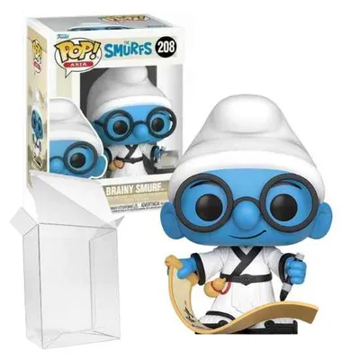 Zdjęcie produktu dla Funko Pop! ASIA: Smerfy – Smerf Mądrala #208 – edycja limitowana