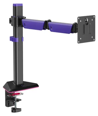 Produktbild von Amethystfarbener RGB-Monitorhalter Spacetronik SPAA112L