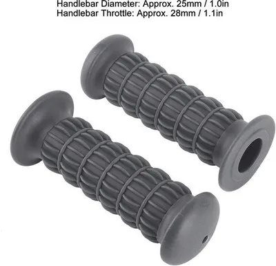 Produktbild von Lenkergriffe, rutschfest - Gummi - stoßfest - universell - 25-28 mm - 2 Stück - Motorradlenkergriffe