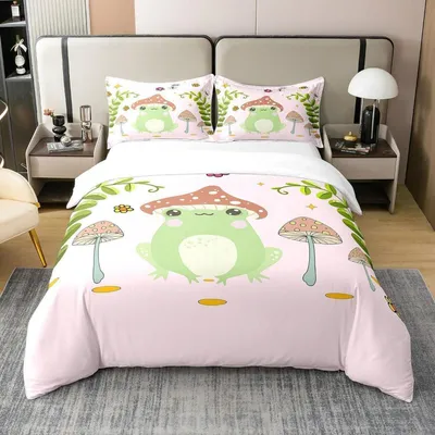 Immagine prodotto di Set di lenzuola matrimoniali 220x240 cm, 100% cotone, multicolore, con 2 federe 80x80 cm