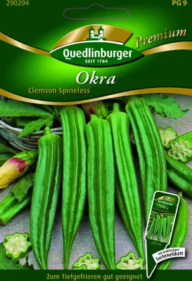 Produktbild von Quedlinburger Saatgut - Okra Clemson Spineless - Samen - 290294
