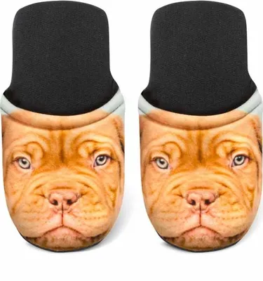 Produktbild von Betz Hausschuhe Pantoffel Pantolette Slipper Sie und Ihn Dogge Jersey Gr. M / L Größe - L