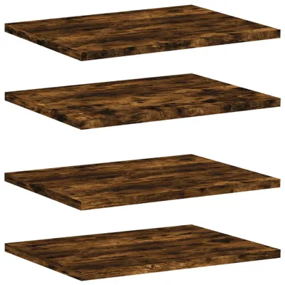 Obrázek produktu pro vidaXL Nástěnné police 4 ks. Kouřový dub 40x30x1,5 cm materiál na bázi dřeva