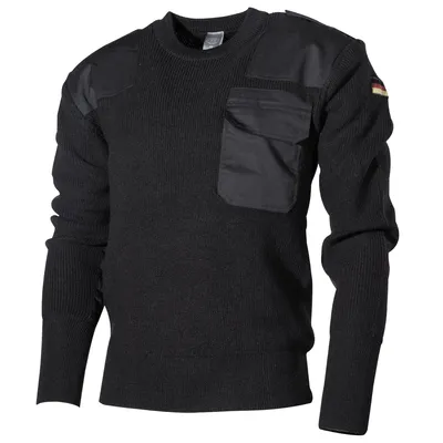 Produktbild von Bundeswehr Pullover, mit Brusttasche, schwarz 54