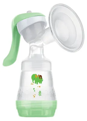 Produktbild von MAM Manual Breast Pump, 160 ml, Manuell, Grün, Transparent