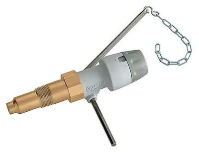 A product shot of a Caleffi Feuerungsregler on a white background.