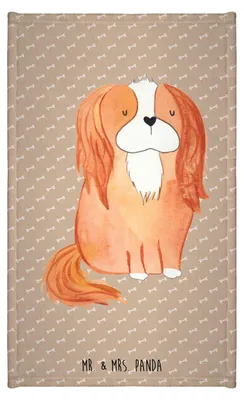 Produktbild von Mr. & Mrs. Panda Handtuch Hund Cavalier King Charles Spaniel - Hundeglück - Geschenk, Klein, Cockerspaniel, Gästetuch, Sprüche, Schlappohren, Spruch, baumwolle, Kleines