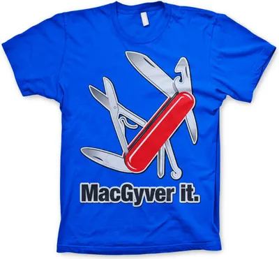Produktbild von MacGyver It T-Shirt - Medium - Blue