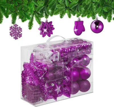 Image de Boules de sapin de Noël en paquet de 100