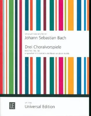 Produktbild von 3 Choralchorvorspiele