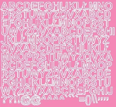 Produktbild von Selbstklebende Buchstabenaufkleber, 1,5 cm, rosa matt