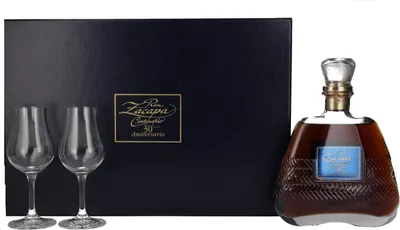 Produktbild von Ron Zacapa Centenario 30 ANIVERSARIO Riedel Set - Old Edition 40% Vol. 0,7l
