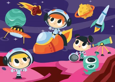 Image de Bluebird Puzzle Enfants Dans l'Espace - 24 pièces thème espace