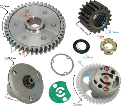 Produktbild von Ölpumpensatz für Classic 125-Motorrad