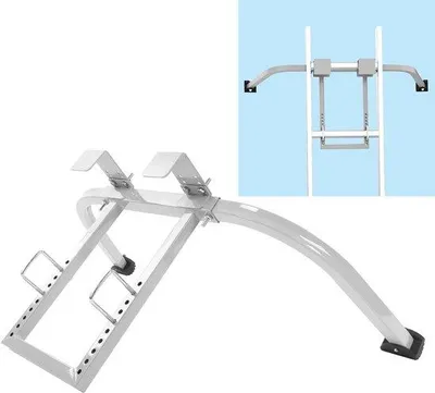 Productafbeelding van Dakstabilisator met antislipplatform - Stabilisatie voor dakrandstenen - Verstelbaar - Set voor dakgoot - Veilige bevestiging