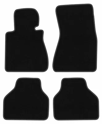 Produktbild von Velours-Fußmatten für BMW 7 E65 2001-2008 (Limousine) – 4-tlg, Schwarz, passgenau – Wielganizator BASIC