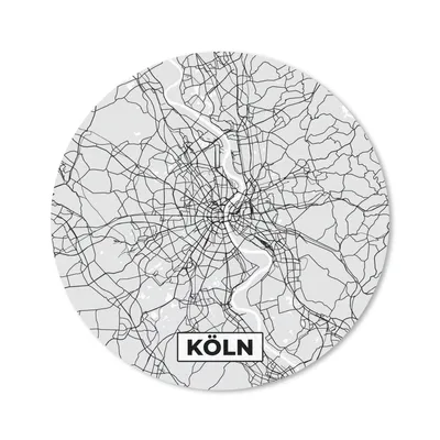 Produktbild von MuchoWow® Mauspad Mousepad Karte - Köln - Deutschland - Karte - Stadtplan 20x20 cm - Mousepads - Maus Mat - Pad - Mausunterlage - Schreibtischmatte