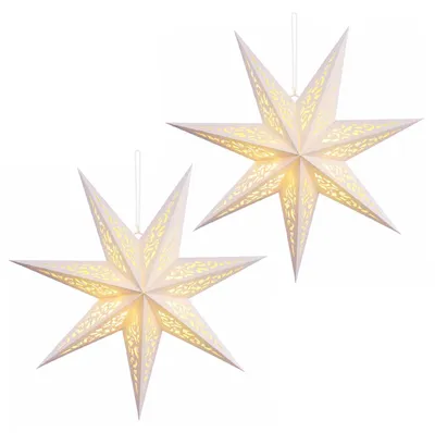 Image de vidaXL Guirlande lumineuse de Noël RAAHE, 2 pièces, 10 LED, lumière blanche chaude