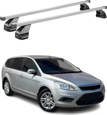 Produktbild von Menabo Dachträger Grundtäger für Ford Focus Turnier 2004-2011 75kg Stahl Grau 2x
