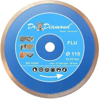 Produktbild von Diamanttrennscheibe Fliese Universal Ø 125 mm / 22,23