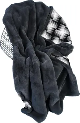 Produktbild von Webpelzdecke Felldecke Kuscheldecke Plaid 130x170 Amala anthrazit grau 40135